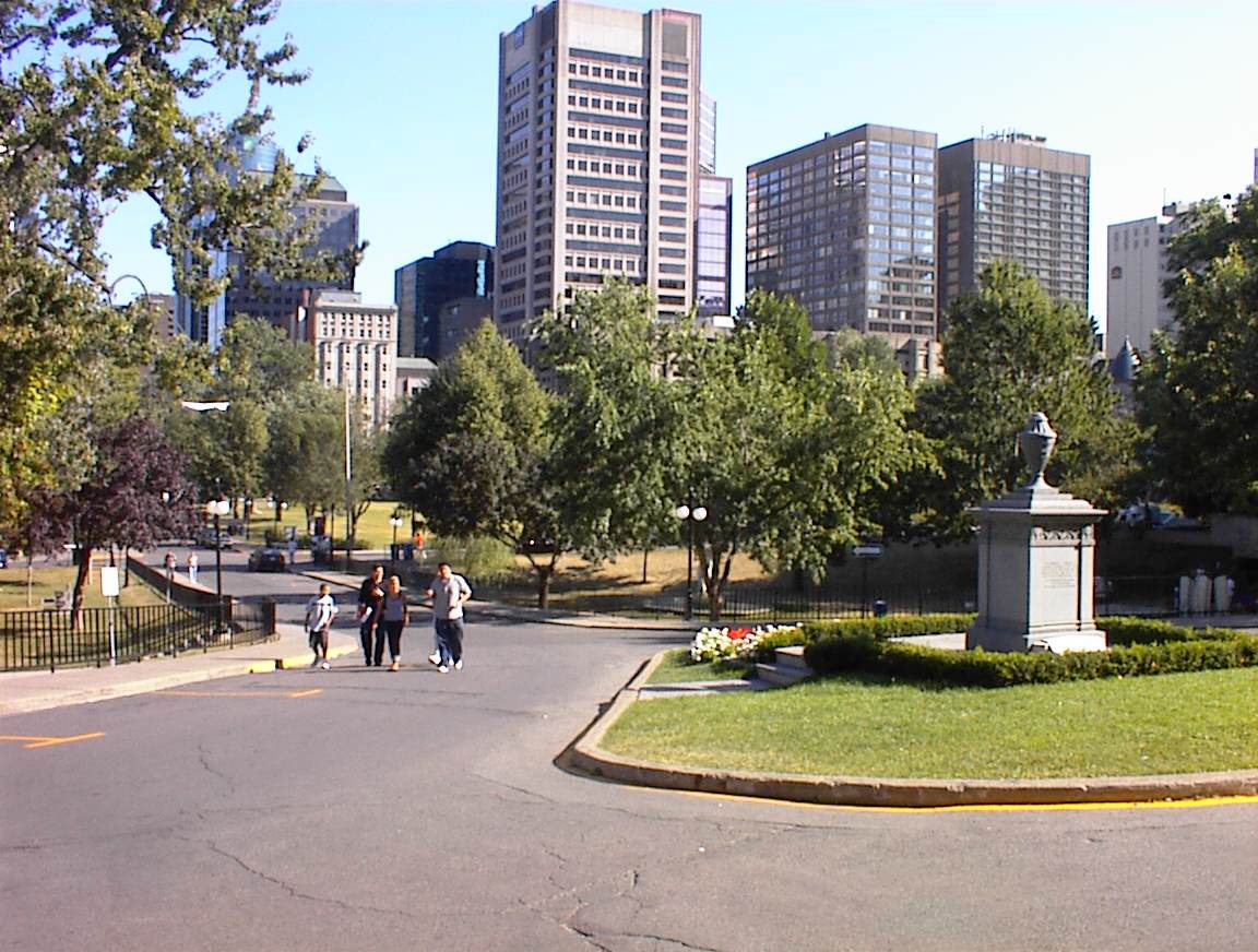[Montreal seen from the McGill campus]